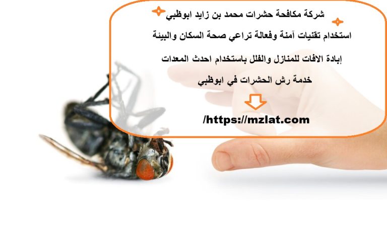 شركة مكافحة حشرات محمد بن زايد ابوظبي :