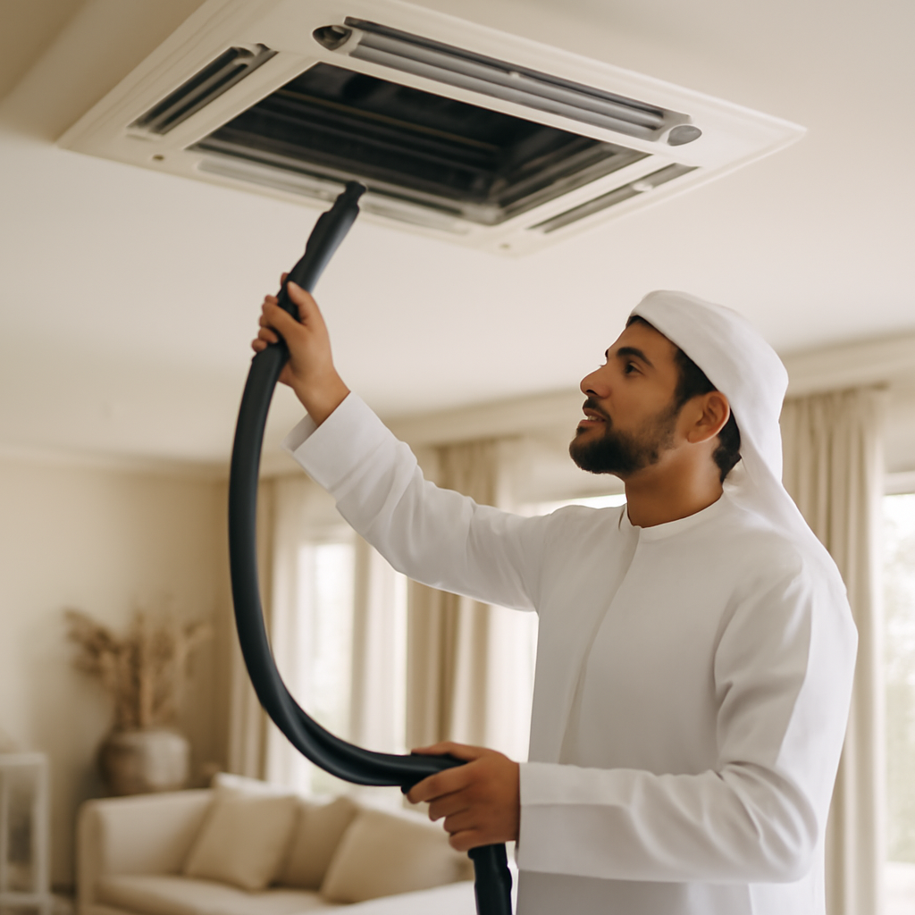 أفضل خدمة تنظيف مكيفات مركزية في الإمارات والإمارات