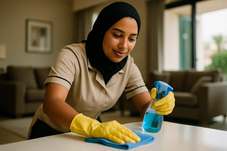 شركة تنظيف فلل — بالبخار والتعقيم العميق