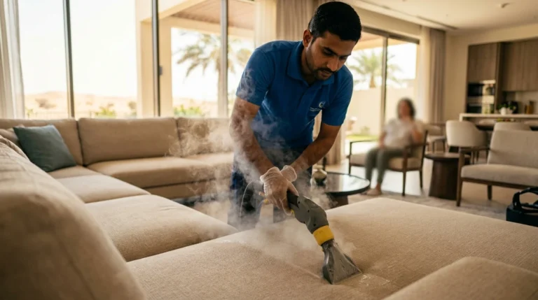 شركة تنظيف كنب في العين — بضمان مكتوب وفريق معتمد