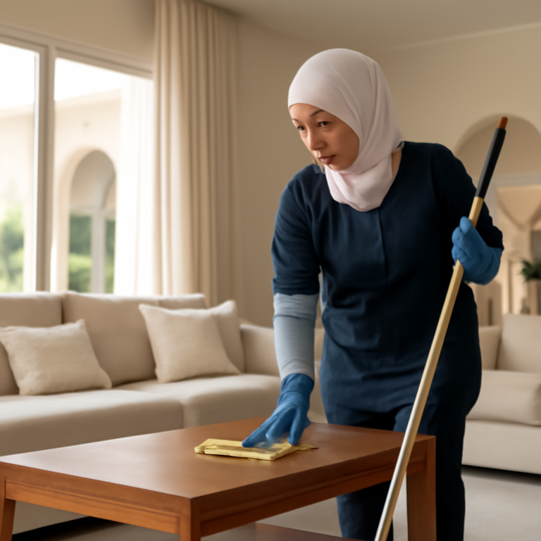 التنظيف العميق: الارتقاء بمعايير النظافة في المركز الرئيسي بالإمارات