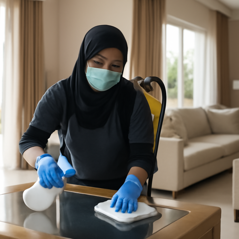 التنظيف العميق: الارتقاء بمعايير النظافة في المركز الرئيسي بالإمارات
