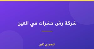 شركة رش حشرات في العين