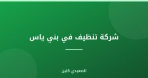 شركة تنظيف في بني ياس