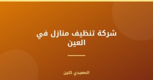 شركة تنظيف منازل في العين