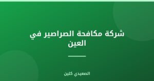 شركة مكافحة الصراصير في العين