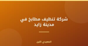 شركة تنظيف مطابخ في مدينة زايد :