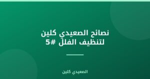 نصائح الصعيدي كلين لتنظيف الفلل #5