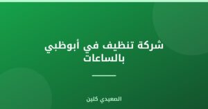 شركة تنظيف في أبوظبي بالساعات