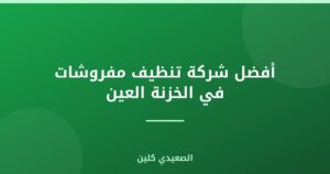 أفضل شركة تنظيف مفروشات في الخزنة العين