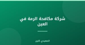شركة مكافحة الرمة في العين |0505280071| النمل الابيض