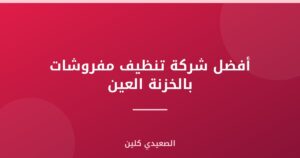أفضل شركة تنظيف مفروشات بالخزنة العين