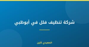 شركة تنظيف فلل في أبوظبي