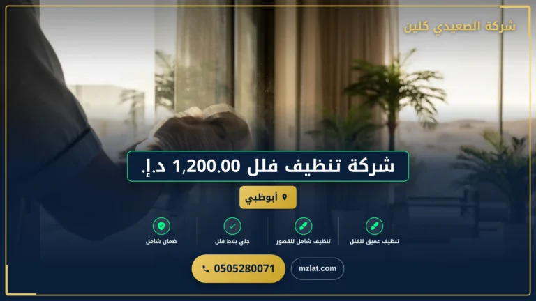 شركة تنظيف فلل 1,200.00 د.إ.