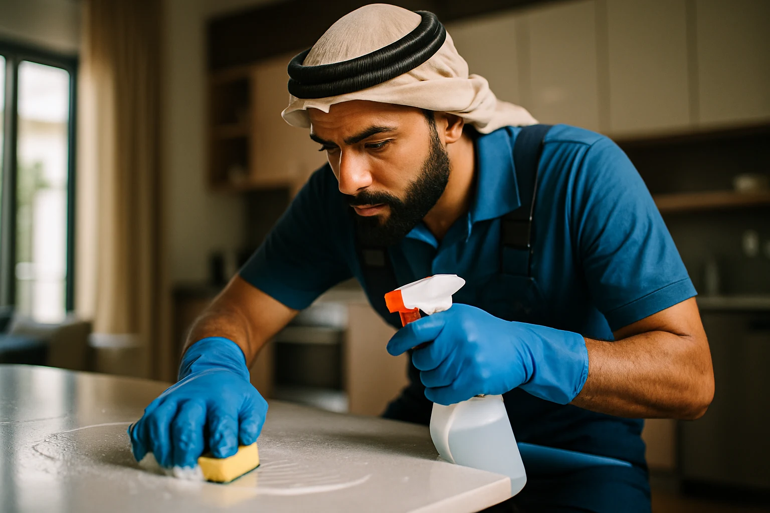 التنظيف العميق: الارتقاء بمعايير النظافة في المركز الرئيسي بالإمارات